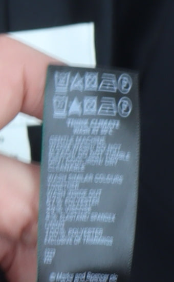 Marks and Spencer Women's Black Single-Breasted Blazer Size 10