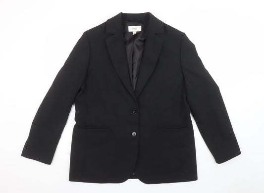 Marks and Spencer Women's Black Regular Fit Blazer Size 14