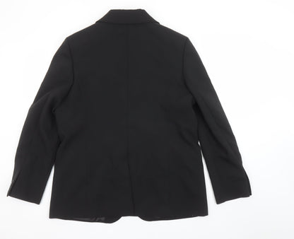 Marks and Spencer Women's Black Regular Fit Blazer Size 14