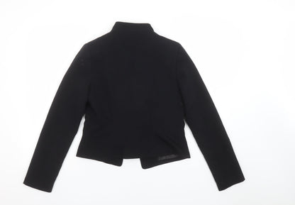 Atmosphere Women's Black Size 8 Military Style Double-Breasted Blazer