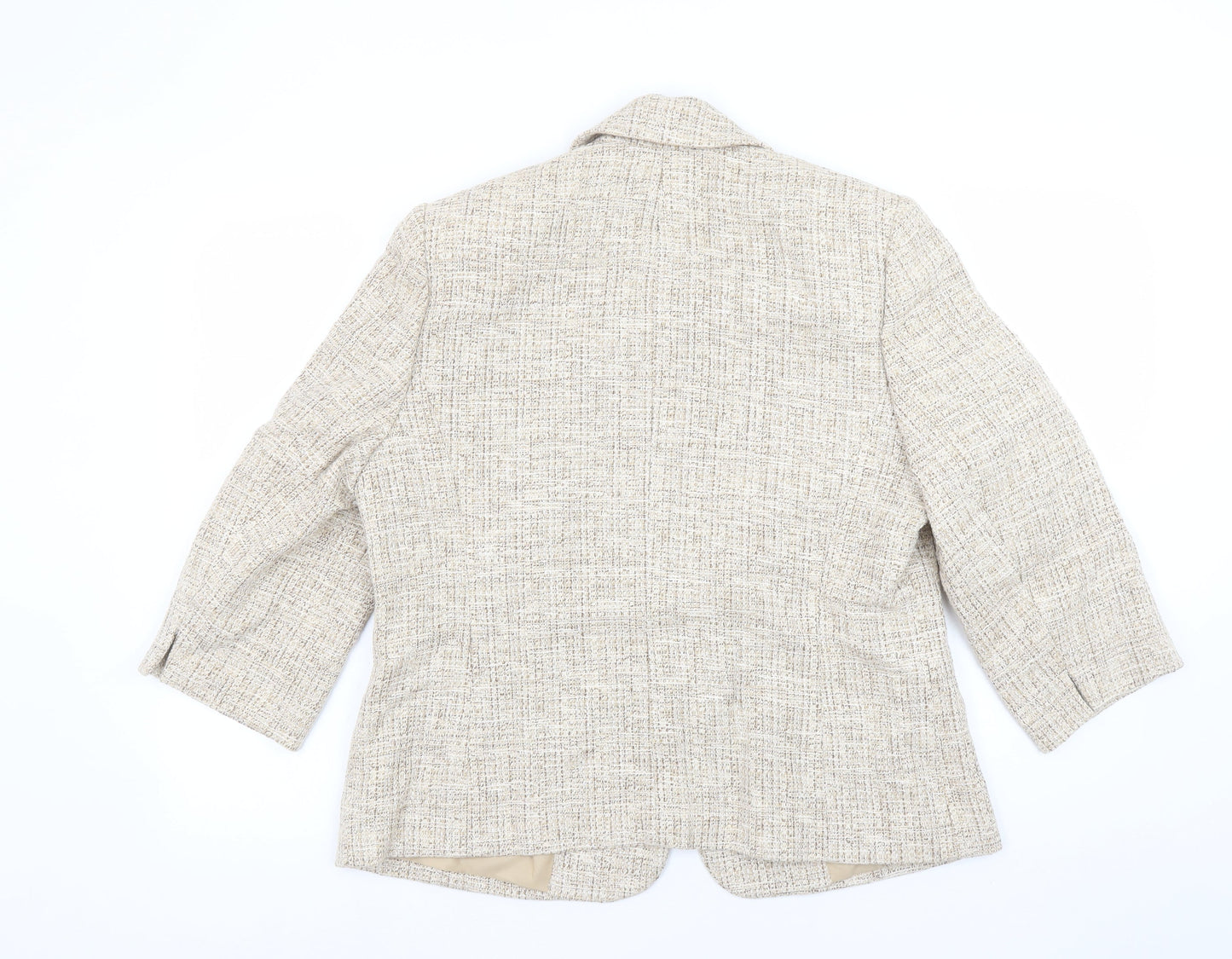 Womens UK Size 14 Eastex Regular Beige Blazer