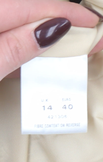 Womens UK Size 14 Eastex Regular Beige Blazer