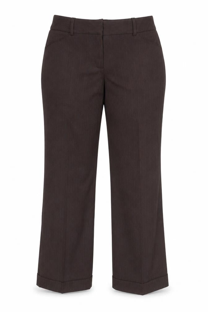 Womens UK Size 18 Laura Scott Regular Fit Business Casual Workwear Brown Trouser