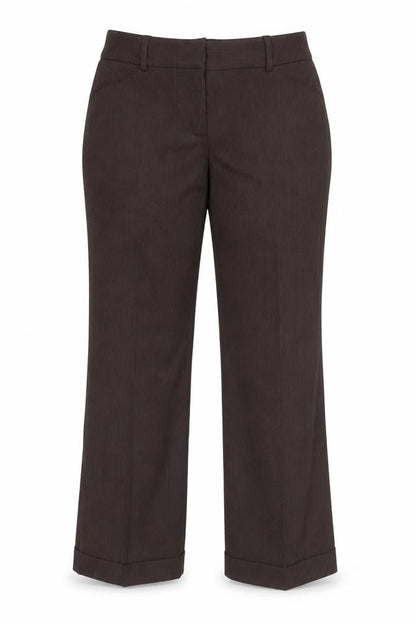 Womens UK Size 18 Laura Scott Regular Fit Business Casual Workwear Brown Trouser