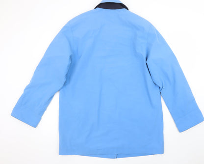 Cotswold Collections Women Blue Mid-Length Rain Coat Size 10