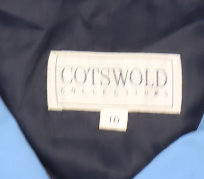 Cotswold Collections Women Blue Mid-Length Rain Coat Size 10