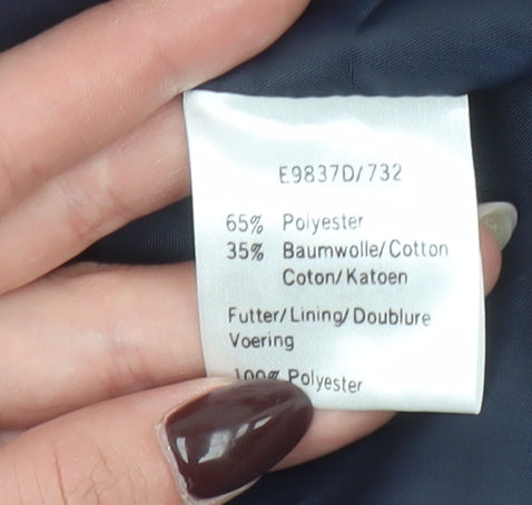 Cotswold Collections Women Blue Mid-Length Rain Coat Size 10