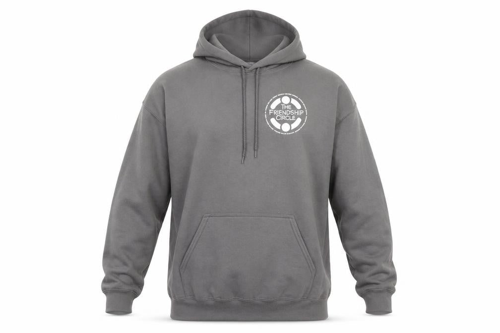 Mens UK Size L Gildan Grey Pullover Hoodie
