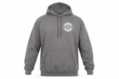 Mens UK Size L Gildan Grey Pullover Hoodie