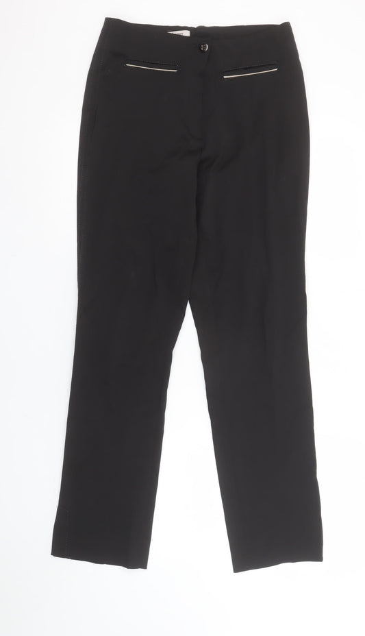 Steilmann Women's Black Straight Leg Trousers Size 10