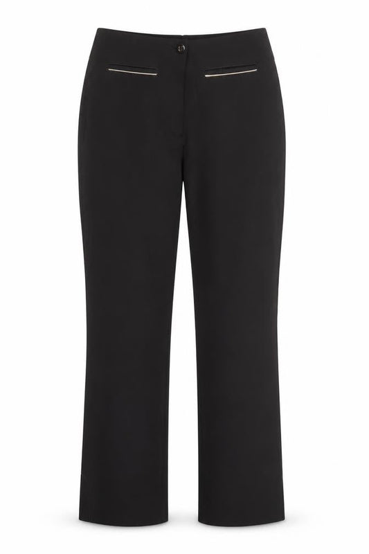 Womens UK Size 10 Steilmann Regular Fit Business Casual Workwear Black Trousers