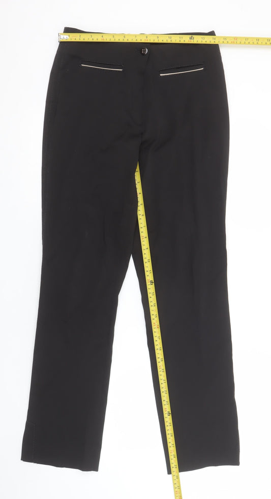 Steilmann Women's Black Straight Leg Trousers Size 10