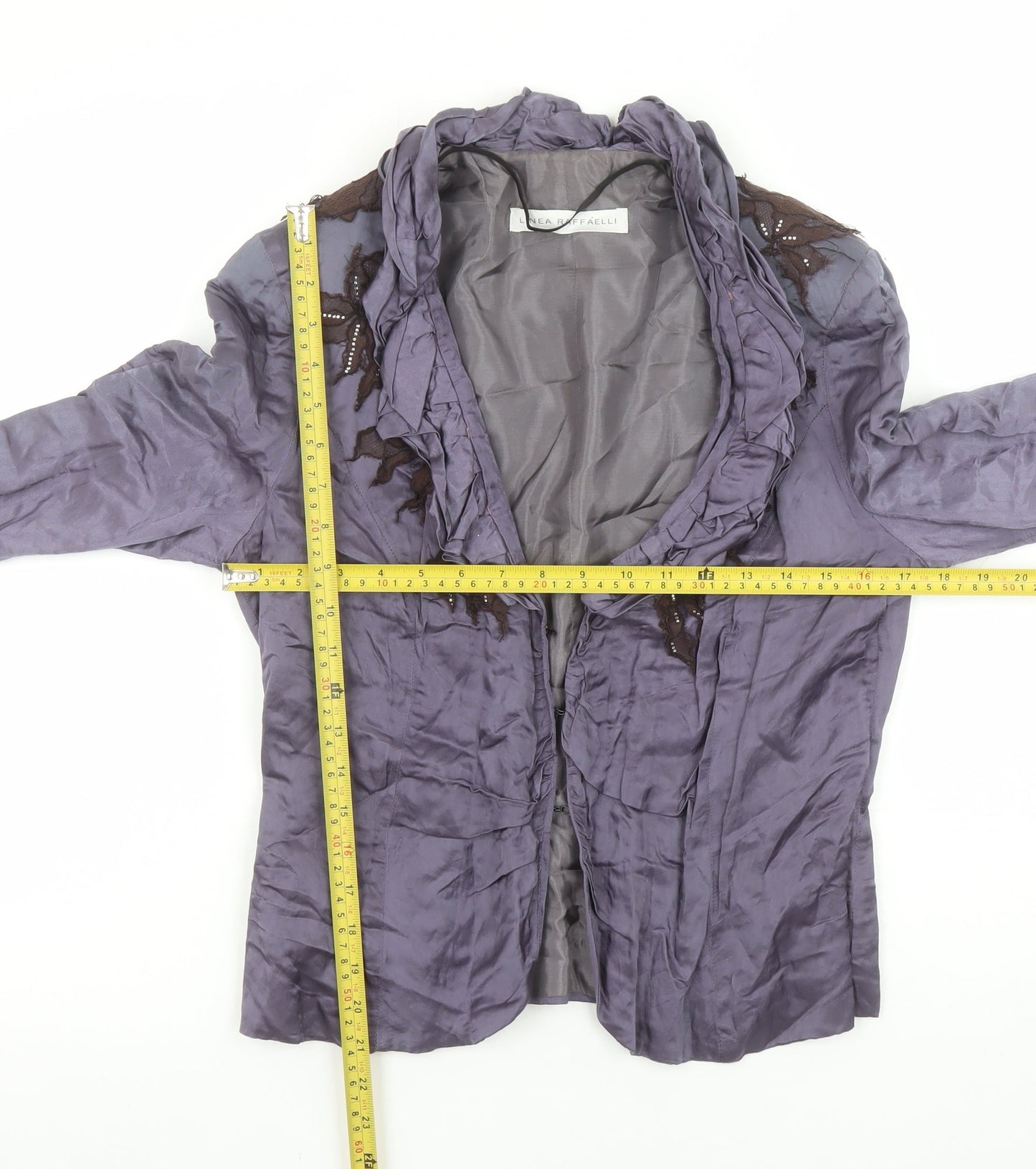 Womens UK Size 16 Linea Raffaelli Regular Purple Blazer