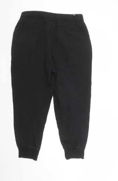 Womens UK Size L PUMA Regular Fit Jogger Black Trousers
