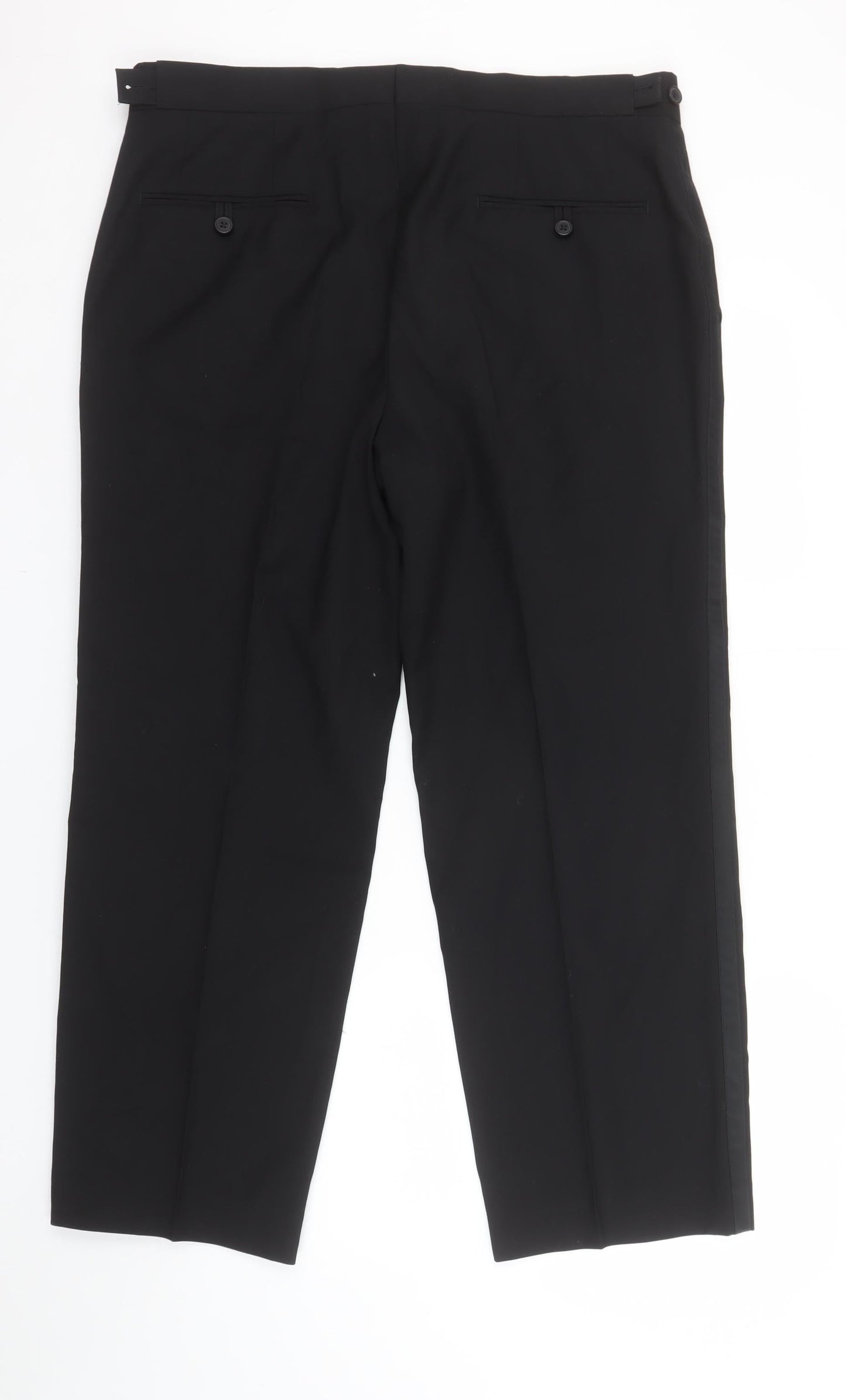 Taylor & Wright Men's Black 36S Dress Pants Trousers Classic Fit