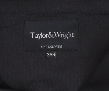 Taylor & Wright Men's Black 36S Dress Pants Trousers Classic Fit