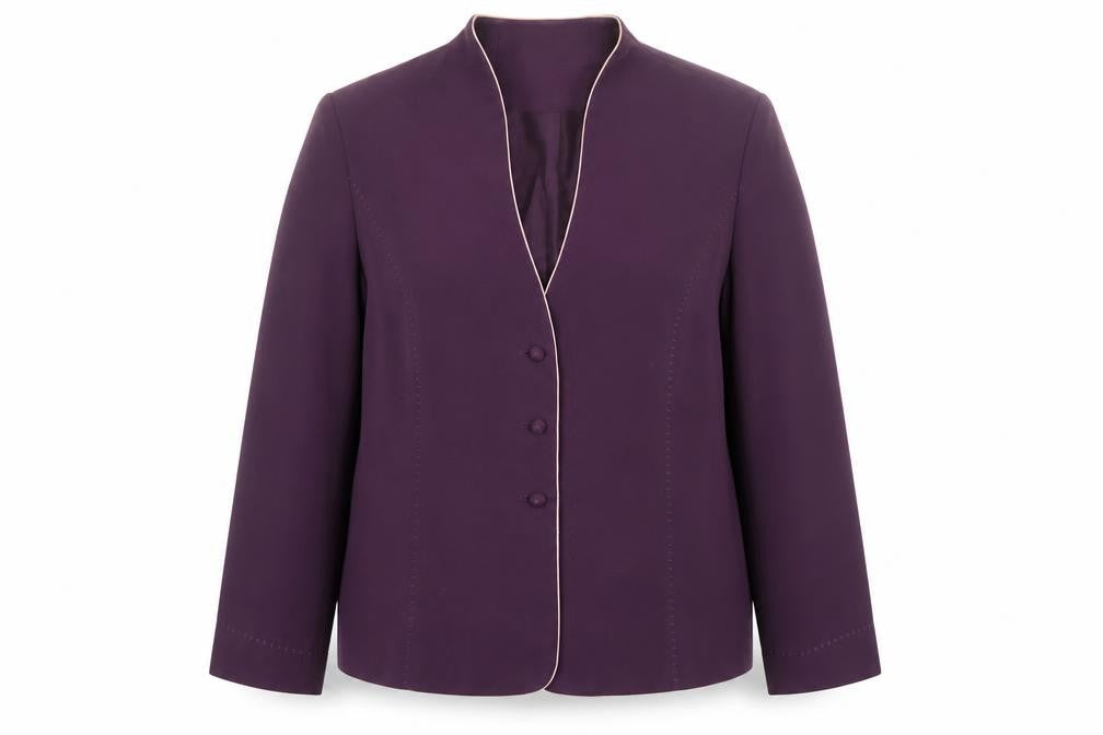 Womens UK Size 20 Jacques Vert Regular Purple Blazer