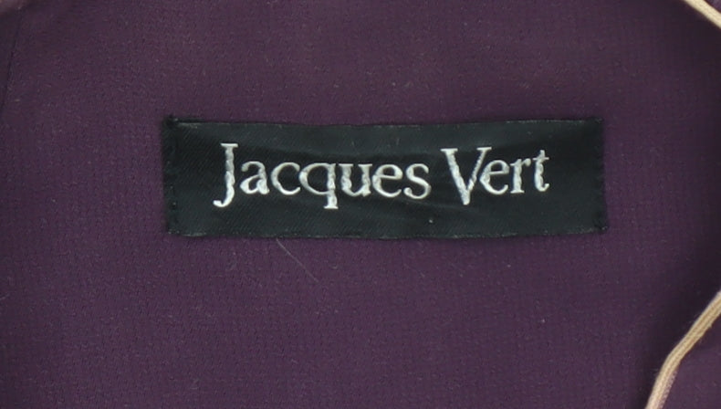 Jacques Vert Womens Purple Suit Jacket UK 20 Classic 3-Button Lined Blazer