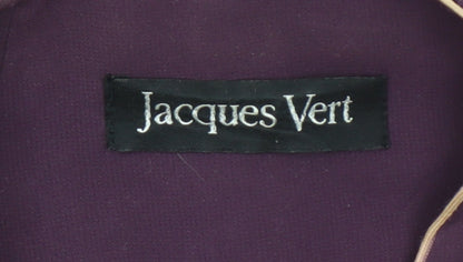 Jacques Vert Womens Purple Suit Jacket UK 20 Classic 3-Button Lined Blazer