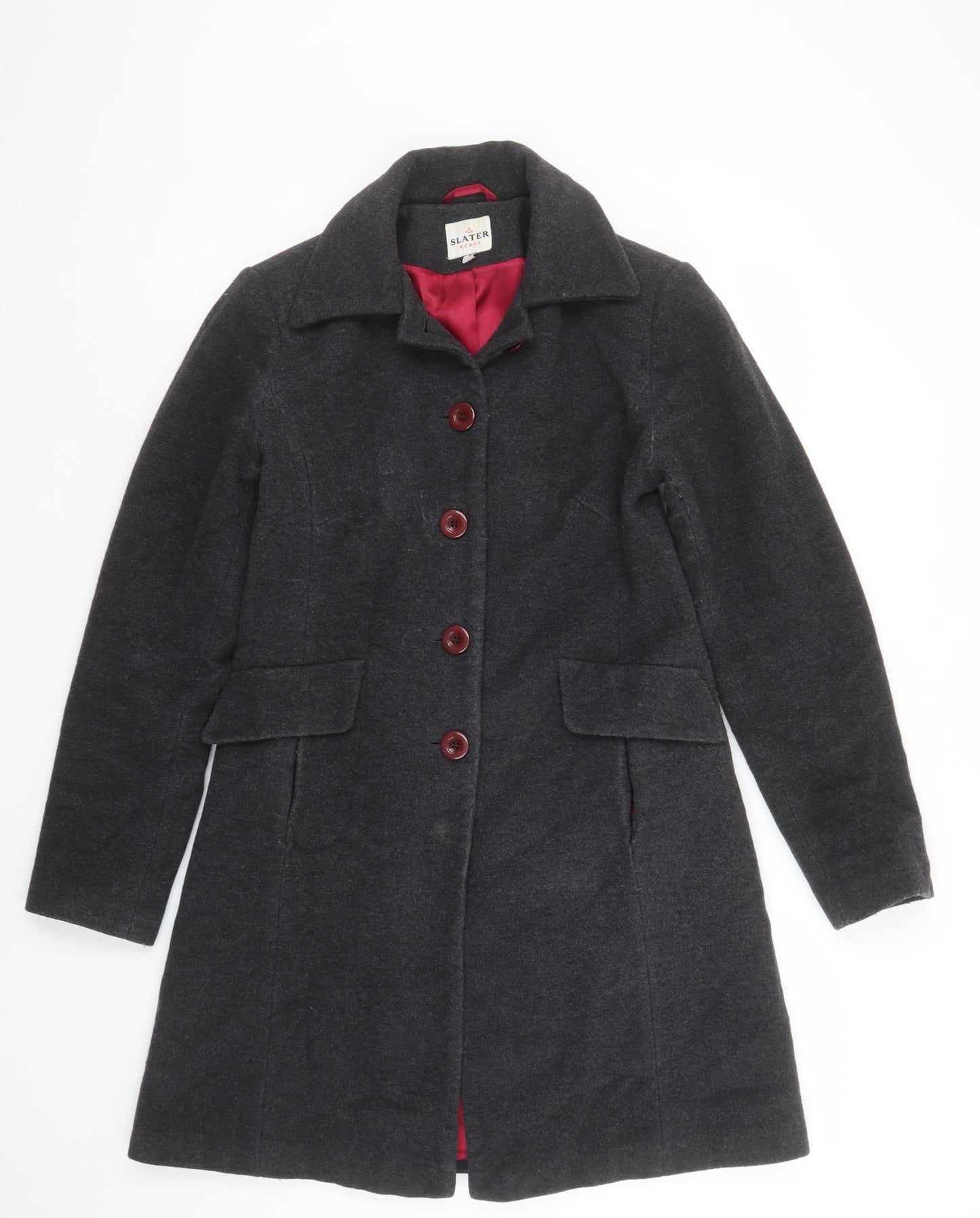 Womens UK Size 8 Slater Grey Overcoat