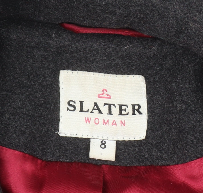 Womens UK Size 8 Slater Grey Overcoat