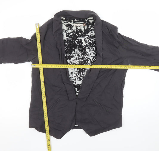 Womens UK Size 8 Lost & Found Regular Black Suit Jacket