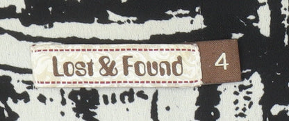 Womens UK Size 8 Lost & Found Regular Black Suit Jacket