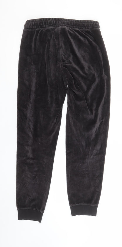Champion Women's Black Velour Jogger Trousers Small