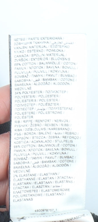 Puma Womens Black Fleece Joggers L Logo Casual Sportswear