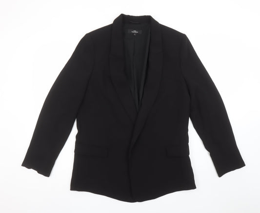 Next Women's Black Size 14 Classic Single-Breasted Suit Jacket