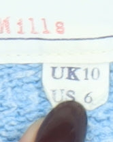 Womens UK Size 10 Jack Wills Blue Pullover Hoodie