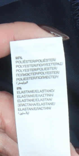 Boohoo Women's Blue Velvet Skater Party Dress M Strappy Sleeveless