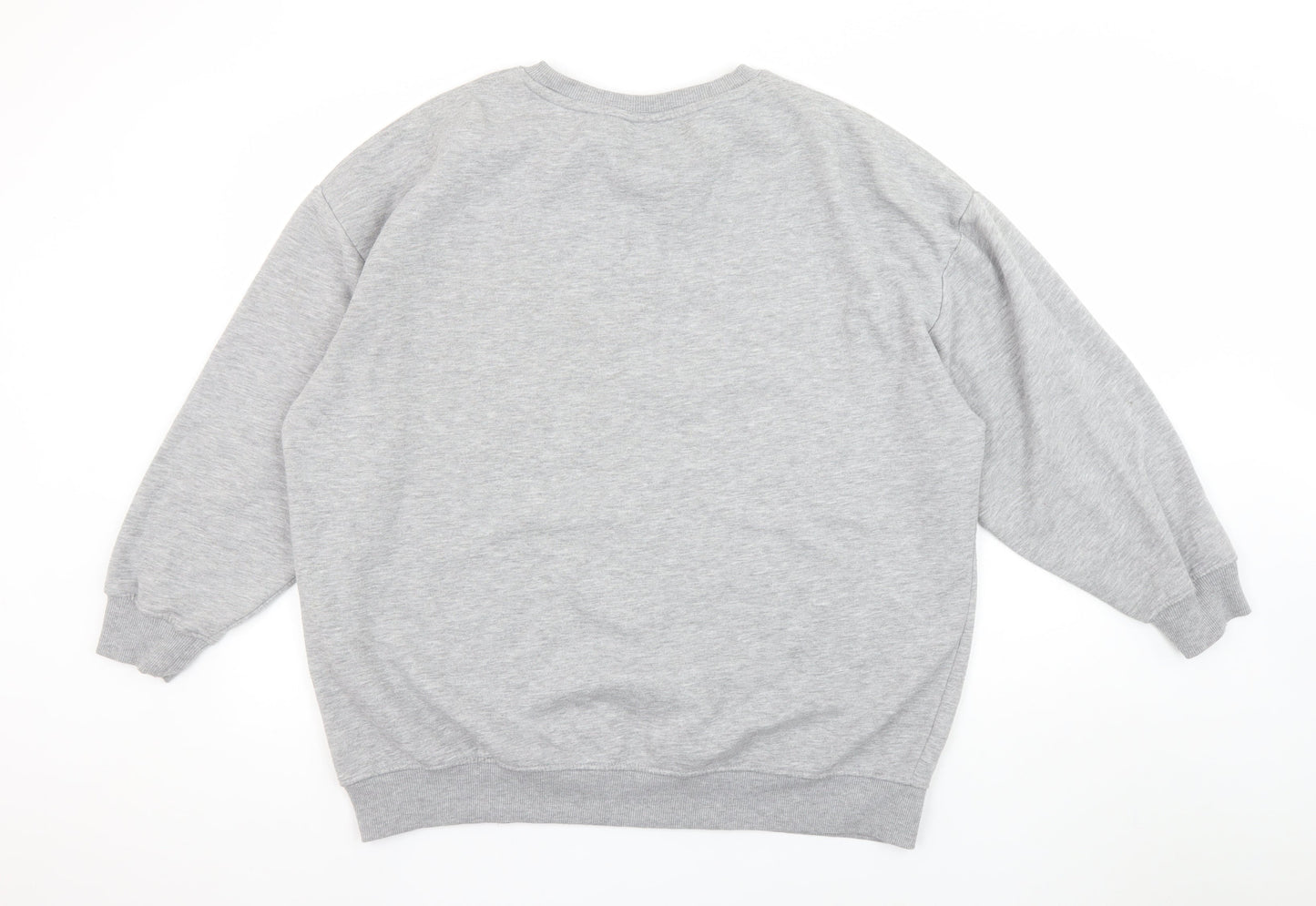 Womens UK Size L Primark Grey Pullover Sweatshirt