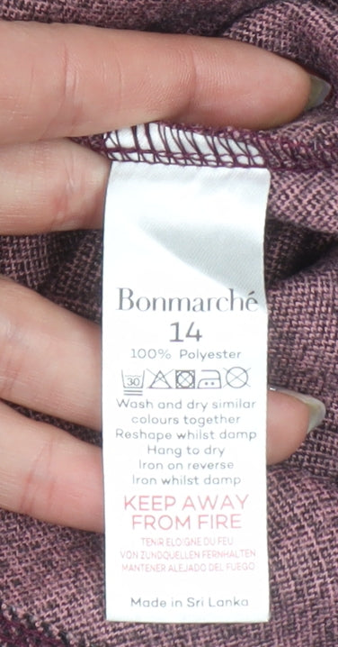 Womens UK Size 14 Bonmarché A-Line Tweed Skirt