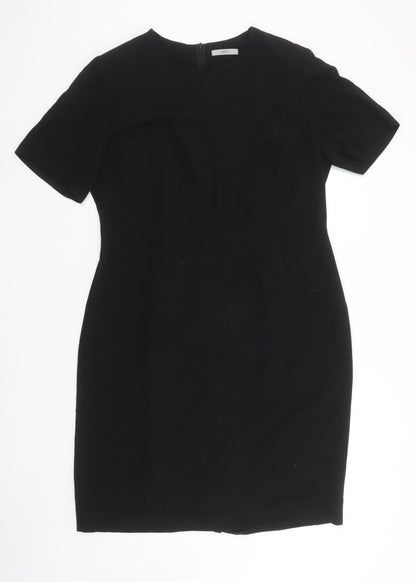 Marks and Spencer Women's Black Sheath Knee Length Dress Size 18