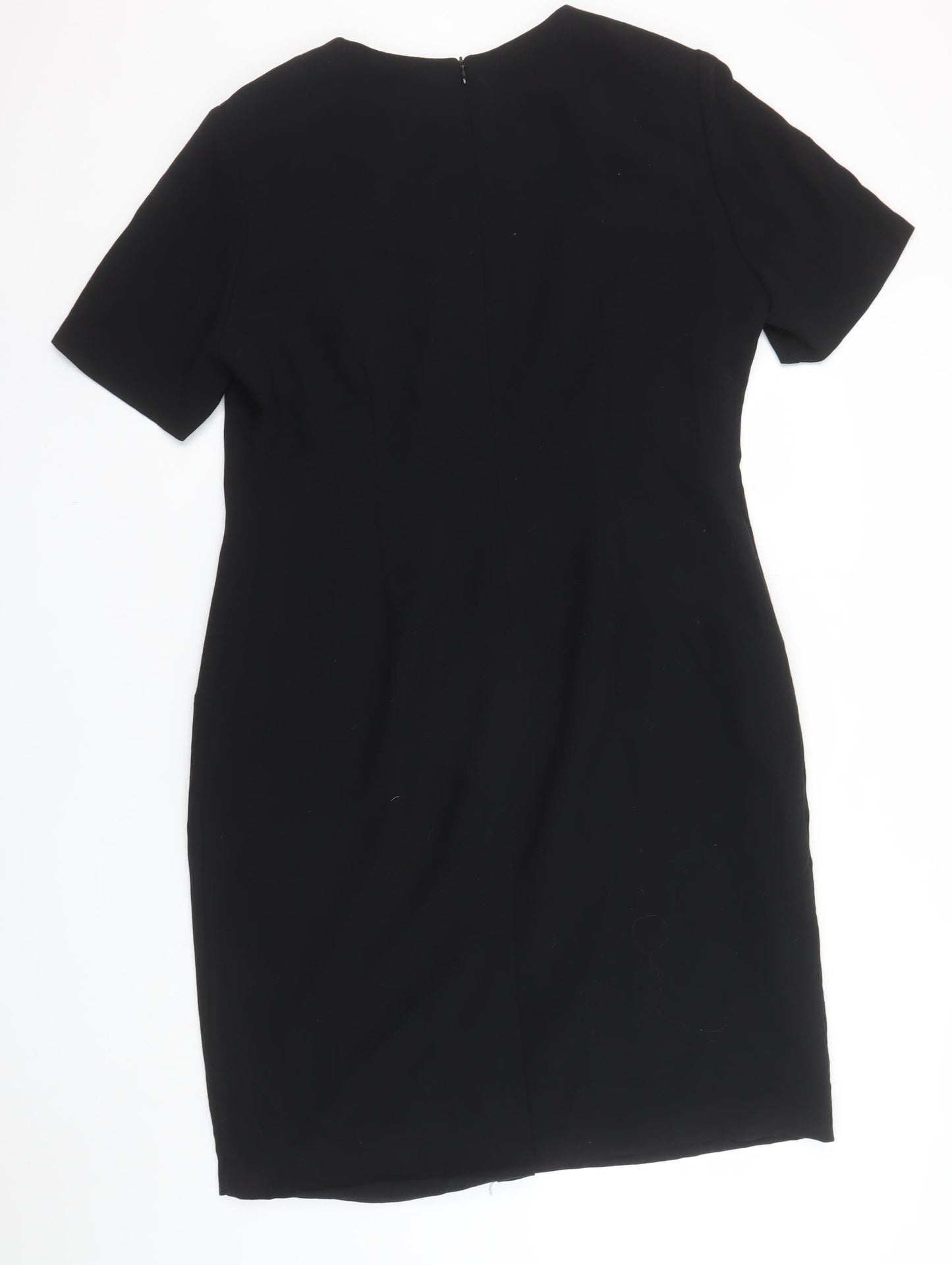 Marks and Spencer Women's Black Sheath Knee Length Dress Size 18