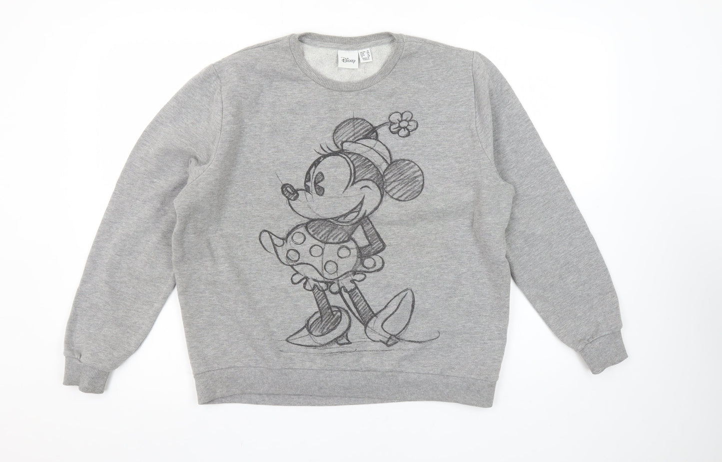Womens UK Size 16 Disney Grey Pullover Sweatshirt
