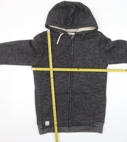 F&F Men's Grey Full Zip Hooded Sweatshirt Size S Regular Fit