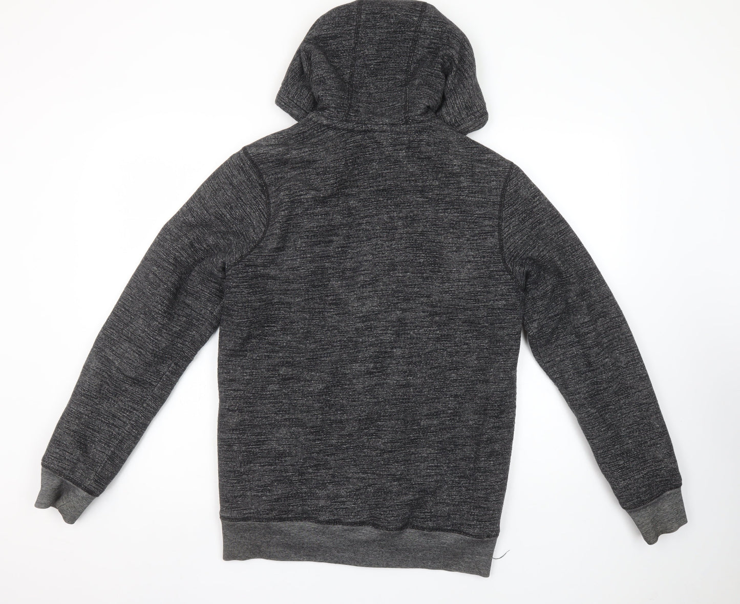 F&F Men's Grey Full Zip Hooded Sweatshirt Size S Regular Fit