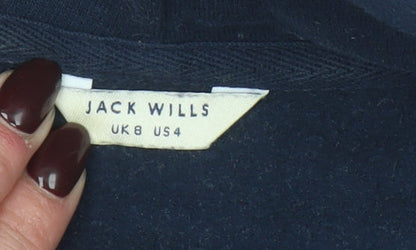 Womens UK Size 8 Jack Wills Blue Pullover Hoodie
