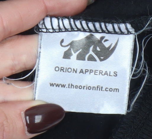 Womens UK Size L Orion Fitness Black Pullover Hoodie
