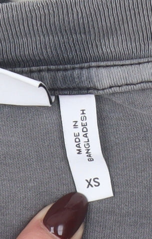 Weekday Men’s Black Tie-Dye Cotton Crew Neck T-Shirt XS Retro Style