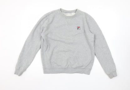 Womens UK Size S FILA Grey Pullover Sweatshirt