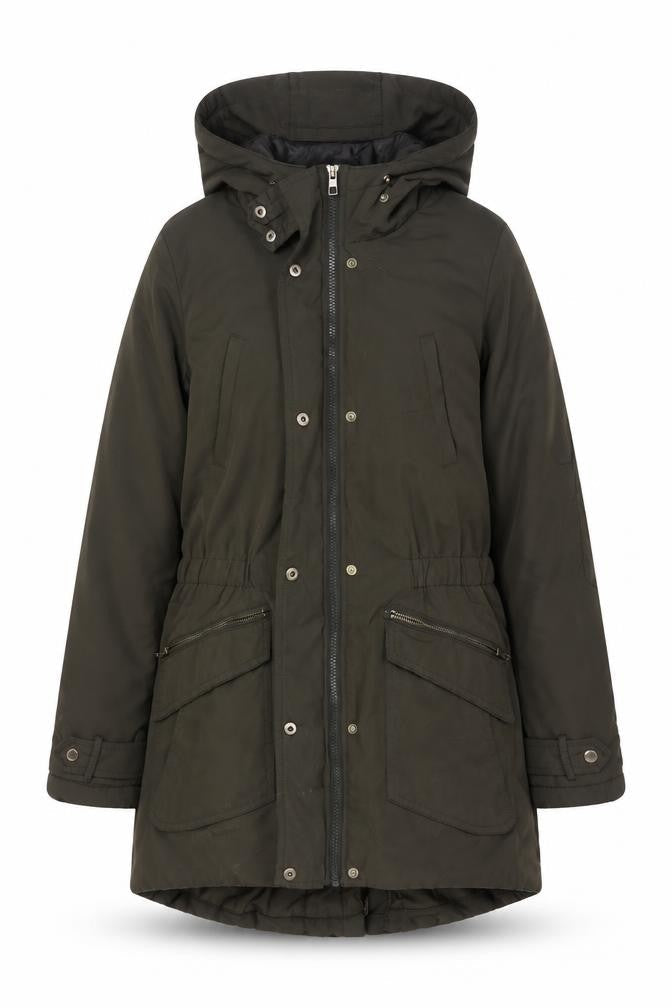 Womens UK Size S Only Green Parka Coat