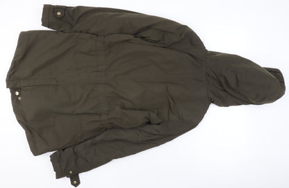 Womens UK Size S Only Green Parka Coat