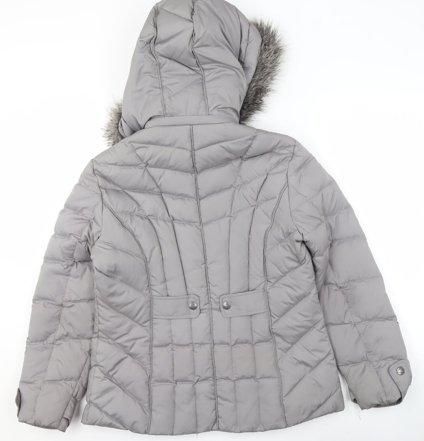 Womens UK Size M Marks and Spencer Grey Puffer Jacket