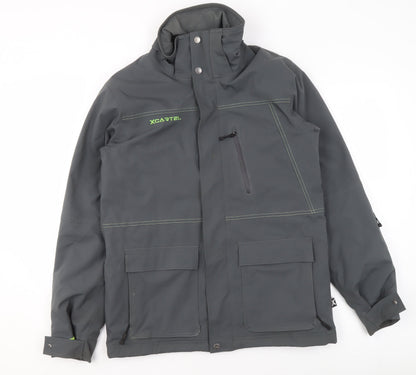 Mens UK Size L XCARTEL Grey Parka Coat