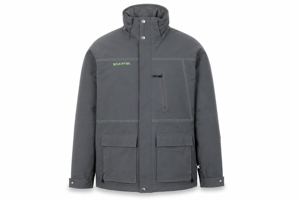 Mens UK Size L XCARTEL Grey Parka Coat