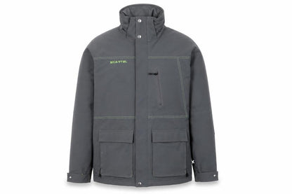Mens UK Size L XCARTEL Grey Parka Coat