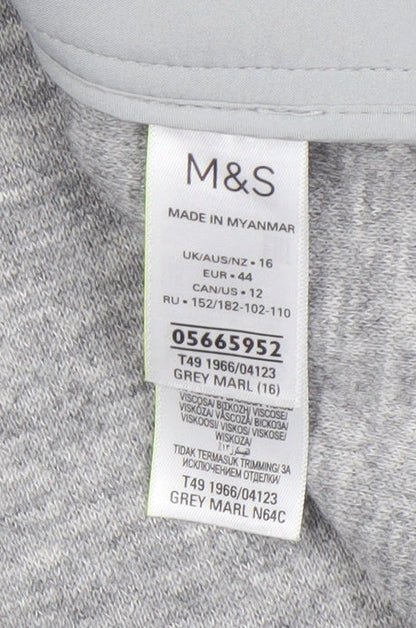 Womens UK Size 16 Marks and Spencer Grey Basic Jacket